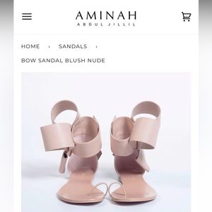 Aminah Abdul Jillil size 7 blush sandal. Worn once.